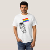 Regenboog Astronaut T-shirt (Voorkant volledig)