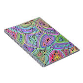 Regenboog asymmetrische abstracte vormen 2 notitieboek (Rechterzijde)