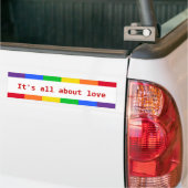 Regenboog autosticker bumpersticker (Op Truck)