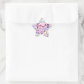 Regenboog Axolotl Dromen Ster Sticker (Tas)