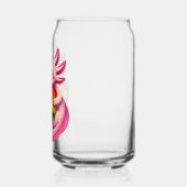 Regenboog Axolotl Hart Pride Amfibie Blikvorm Glas (Links)
