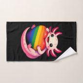Regenboog Axolotl Hart Pride Amfibie Handdoek (Handdoek)