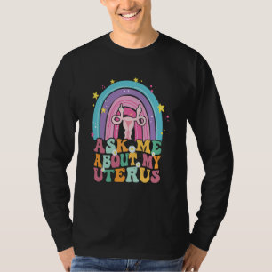 Regenboog Baarmoeder Ondersteuning Hysterectomie H T-shirt