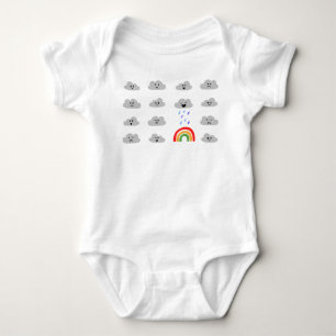Regenboog Baby bewolkte dagen duren niet eeuwig Romper