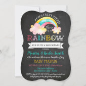 Regenboog Baby na het Storm Baby shower Kaart (Voorkant)