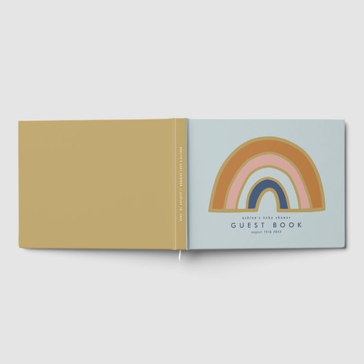  regenboog Baby shower Gastenboek (Volledig)