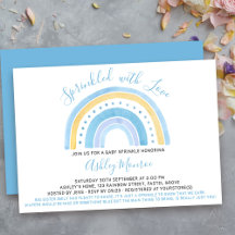 Regenboog Baby Shower Jongen Baby Sprinkle