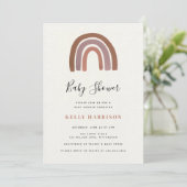 Regenboog Baby Shower Kaart (Staand voorkant)
