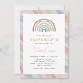 Regenboog Baby Shower Kaart (Voorkant)