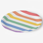 Regenboog Baby shower of Verjaardag Papieren Bordje (Gekanteld)