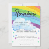 Regenboog Baby Shower Uitnodiging (Voorkant)