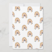 Regenboog Baby Sprinkle Geslachtsneutrale Douche Kaart (Achterkant)