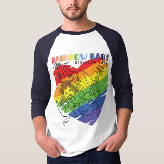 Regenboog Baby T-shirt (Voorkant)