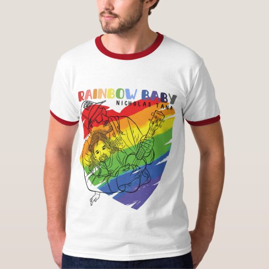Regenboog Baby T-shirt (Voorkant)