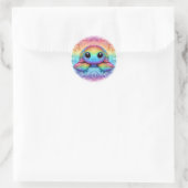 Regenboog baby zee schildpad stickers (Tas)