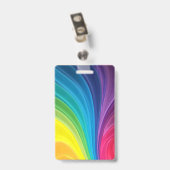 regenboog badge (Achterkant met clip)