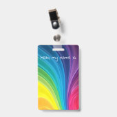 regenboog badge (Voorkant met clip)