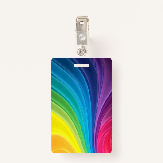regenboog badge (Achterkant met clip)