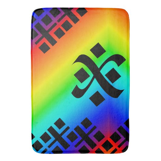 Regenboog Badmat (Voorkant Verticaal)