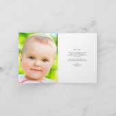 Regenboog & Ballonnen Verjaardag Bedankkaart (Binnen)