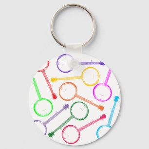 regenboog banjo sleutelhanger