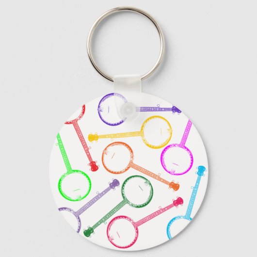 regenboog banjo sleutelhanger (Voorkant)