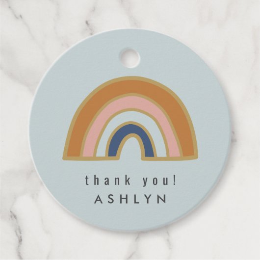  regenboog bedankjes labels (Voorkant)