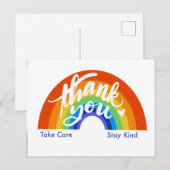 Regenboog Bedankt Briefkaart (Voorkant / Achterkant)