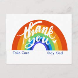 Regenboog Bedankt Briefkaart