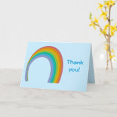 Regenboog bedankt kaarten (Gele Bloem)