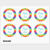 Regenboog Bedankt Stickers (Vel)