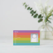 Regenboog - Bedrijfsleven Visitekaartje (Staand voorkant)