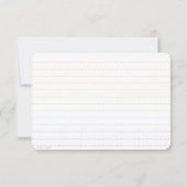 Regenboog beklede platte Kaart met puntregel (Achterkant)