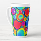 Regenboog Bellen Latte Mok (Linkerhoek)