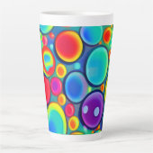 Regenboog Bellen Latte Mok (Voorkant)