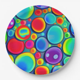 Regenboog Bellen Papieren Bordje