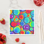 Regenboog Bellen Servet (Insitu)