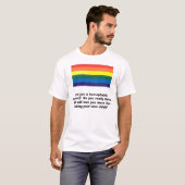 Regenboog, ben je een homofobe ouder?  Bent u... T-shirt (Voorkant volledig)