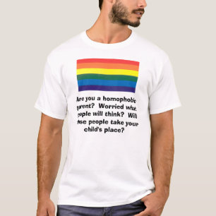 Regenboog, ben je een homofobe ouder?  Bezorgd ... T-shirt