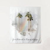 *~* Regenboog Berg EXOTISCHE TROPISCHE Palm AR11 Wandkleed (Voorkant)