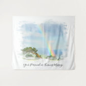 *~* Regenboog Berg Top Struiken Boom AR11 Wandkleed (Voorkant (horizontaal))