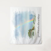 *~* Regenboog Berg Top Struiken Boom AR11 Wandkleed (Voorkant)