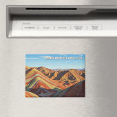 Regenboog Bergen Gansu China Reizen Magneet (Insitu (Vaatwasser))