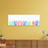 Regenboog Bestek Modern Transparant Minimalistisch Canvas Afdruk (Insitu (Woonkamer))
