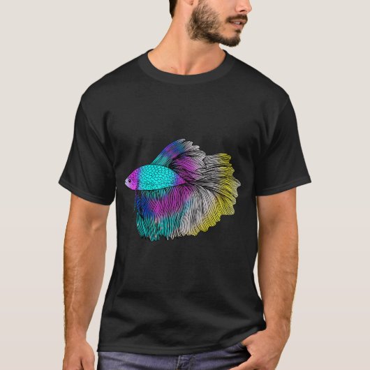 Regenboog Betta Vis T-shirt (Voorkant)