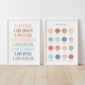 Regenboog Bevestigingen en Gevoelens Klaslokaal De Muurkunst Sets