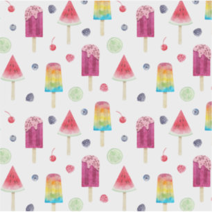 Regenboog bevroren regenboog fruit sap patroon sticker