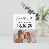 Regenboog Bewaar de Datum Kaart (Staand voorkant)