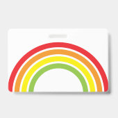 regenboog bibliotheekpas voor schoolklas badge (Voorzijde)