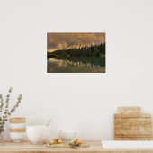 Regenboog bij Cascade Ponds Poster (Keuken)